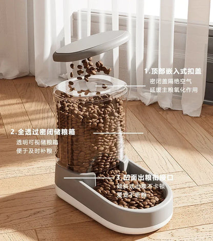 Dog Water Dispenser Cat Automatic Pet Feeder Feeding Cat Drinking Flowing without Inserting Electric