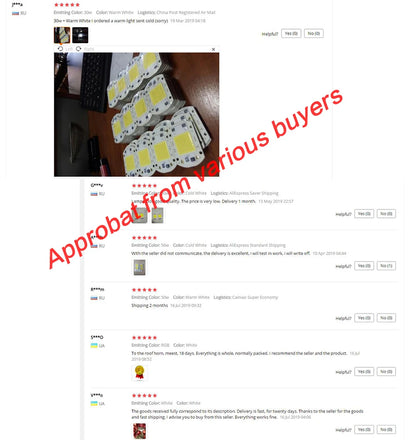 COB Chip LED Lamp 220V 10W 20W 30W 50W Smart IC No Need Driver Lampada LED Bulb Lamp For Flood Light Spotlight Diy Lighting