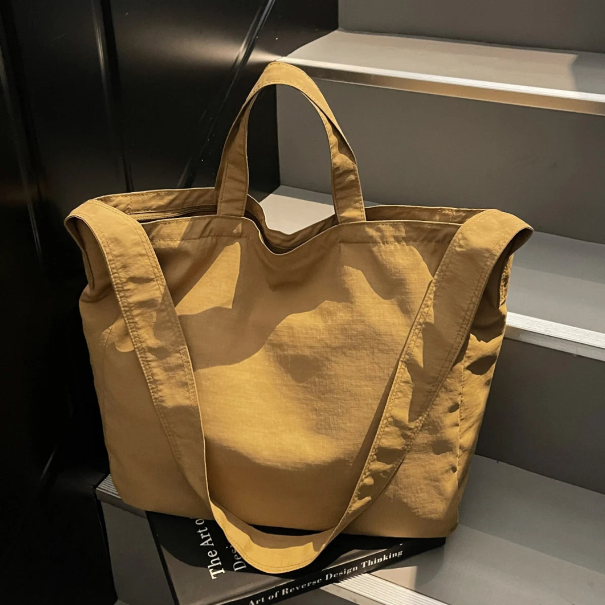 Tote Bag for Women 2025 New Large-Capacity Canvas Shoulder Bag Commuter Computer Bag Large Bag Handbag Korean Style Work Class Travel Play Shopping Shopping