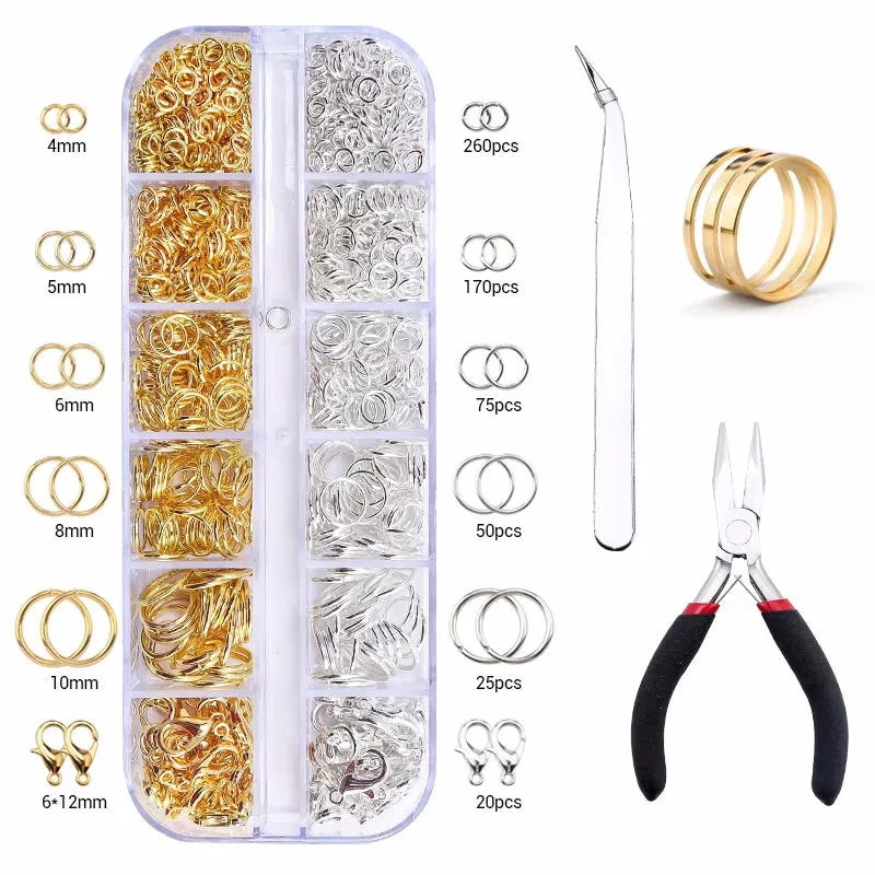 Jewelry Making Supplies Kit with Jewelry Making Tools Earring Charms Jewelry Wires Jewelry Findings Jewelry Making and Repair