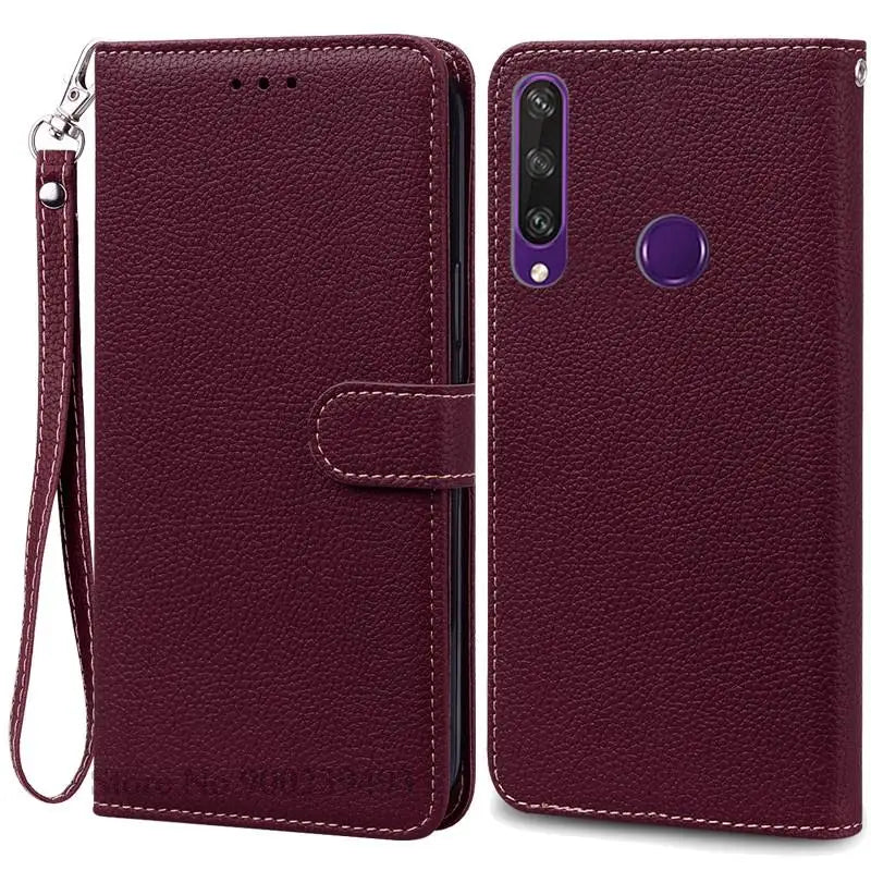 For Huawei Y6P Case Leather Wallet Flip Case For Huawei Y6p Case MED-LX9N Soft Full Cover Coque Fundas for Huawei Y6P Case