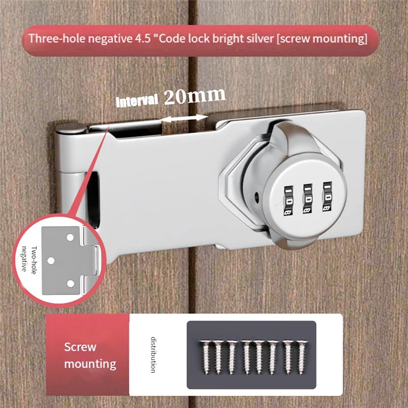 Daily Sale Keyless Cabinet Combination Latch,Cabinet Password Locks For Cabinet,Mailbox,Office File Cabinet Lock Silver Easy To