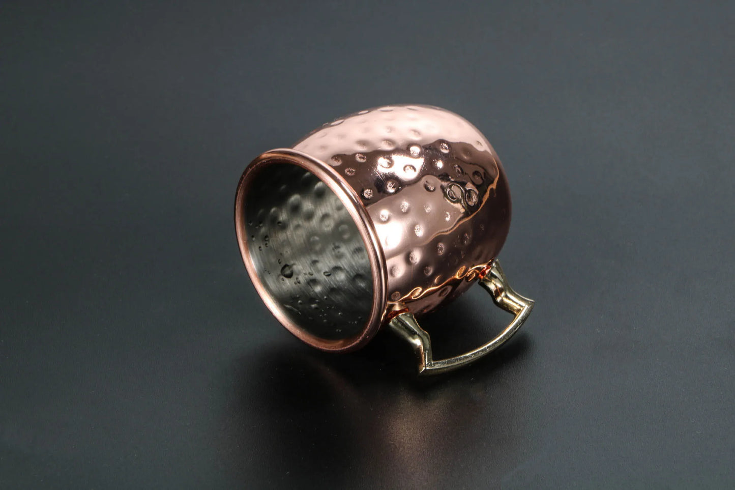 60ML Moscow Mule Cocktail Mug Stainless Steel Coffee Cups Personalized Espresso Mugs Modern Hammer Pattern Design Drinkware