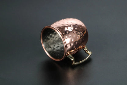 60ML Moscow Mule Cocktail Mug Stainless Steel Coffee Cups Personalized Espresso Mugs Modern Hammer Pattern Design Drinkware