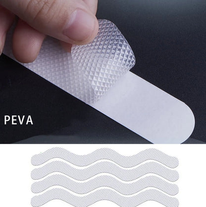 12/24Pcs S Shaped Self-Adhesive Anti Slip Strips Waterproof Safety Strips Shower Stickers Non Slip Tape For Bathtub Stairs Floor