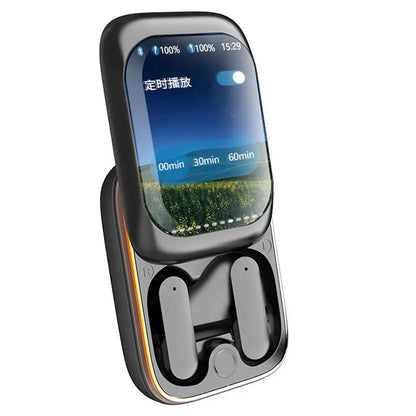 Wireless Ear Buds In-Ear Headphones Wireless Earbuds Slider Earphones Cordless Earbuds Full Color Touchscreen Ear Buds In-Ear