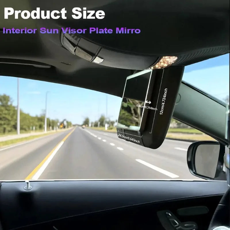 Car sun visor makeup mirror LED touch screen adjustable brightness car interior makeup mirror