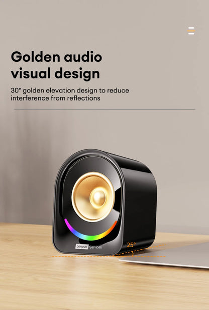 Original Lenovo A02 Wireless Bluetooth Speakers Deep Bass Sound Outdoor Soundbox Music RGB Lighting Long Standby Loudspeakers