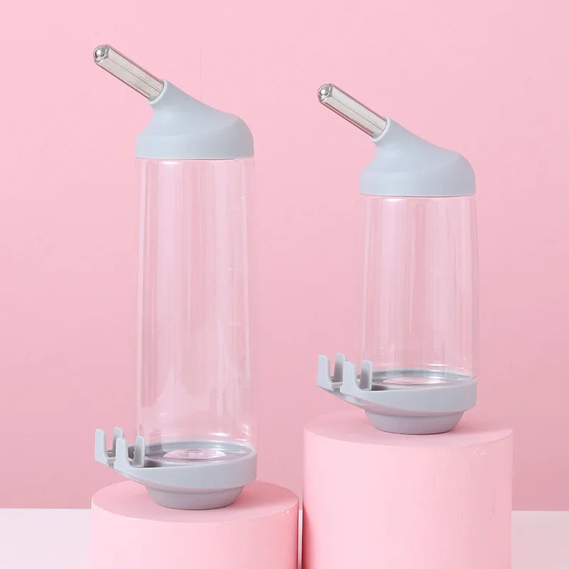 Water dispenser Plastic water bottle feeder Suspended pet guinea pig squirrel rabbit cat dog drinking head pipe fountain