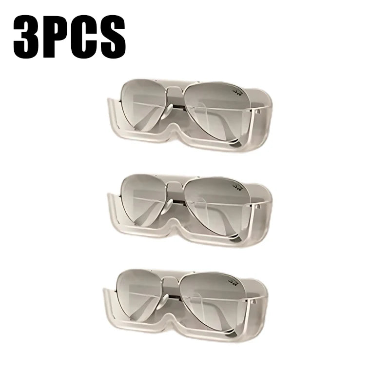 10PCS Eyeglasses Organizer Premium Sunglasses Display Case Wall Mounted No-Punch Sunglasses Organizer Home Organization