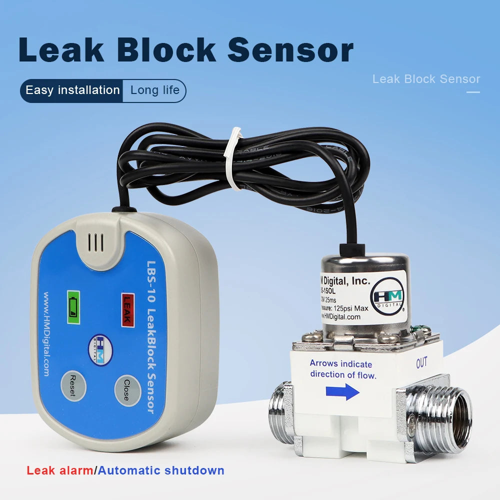 Smart Water Leak Sensor Water Leakage Alarm Overflow Level Detector Flood Protection Automatic Shutdown