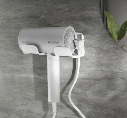 Hair Dryer Storage Rack Without Punching Holes, Bathroom Hair Dryer Hanging Rack, Bathroom Hair Dryer Placement Rack