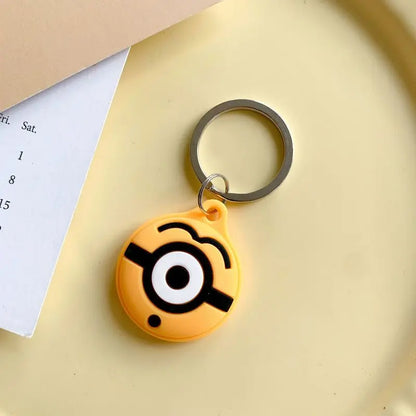 Cute cartoon For Apple Airtag Case Silicone Protective Cover Locator Tracker Keychain Shell