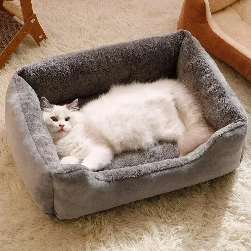 Cat bed house dog kennel rectangular pet sleeping mat pet supplies*kitten doghouse supplies accessories habitat basket house bed