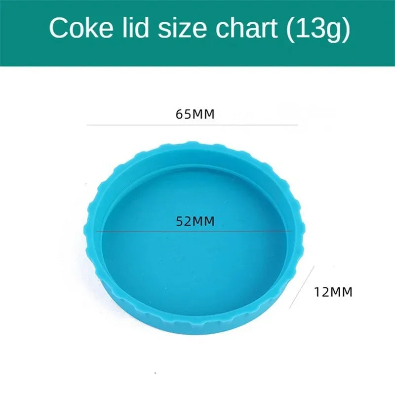 Silicone Soda Can Lid Reusable Can Stopper For Soda Beer Drinks Juice Drinks Beverage Leak-proof Soft Seal Silicone Can  Lid