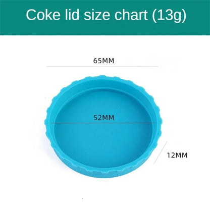 Silicone Soda Can Lid Reusable Can Stopper For Soda Beer Drinks Juice Drinks Beverage Leak-proof Soft Seal Silicone Can  Lid