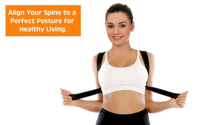 1 Pc Adjustable Posture Corrector With Breathable Upper Back Support Relieves Neck Shoulder And Back Pain Hunchback Correction