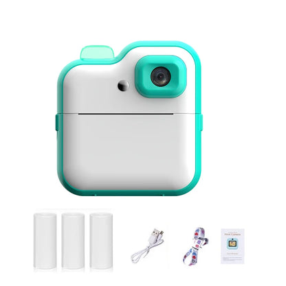 Kids Thermal Print Camera Instant Photo Printing Camera 1080P HD Digital Camera Toys Parent-child Interaction Camera Toys Gifts