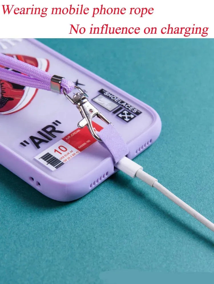 Phone Lanyard Adjustable Detachable Cord Lanyard Strap For Mobile Phone Chain Accessories Cell Phone Rope Neck Straps Universal