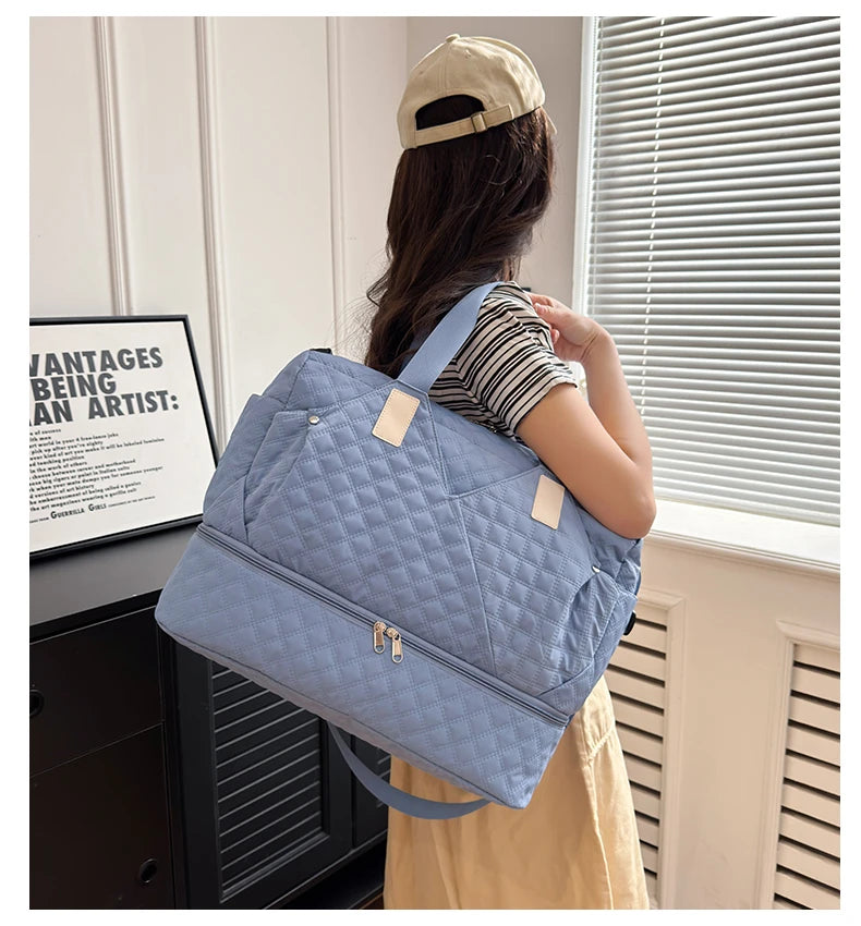 Large Capacity Travel Bags Luggage Organizer Bag Handbag Waterproof Portable Foldable Travel Clothes Storage Bag Shoulder Bags