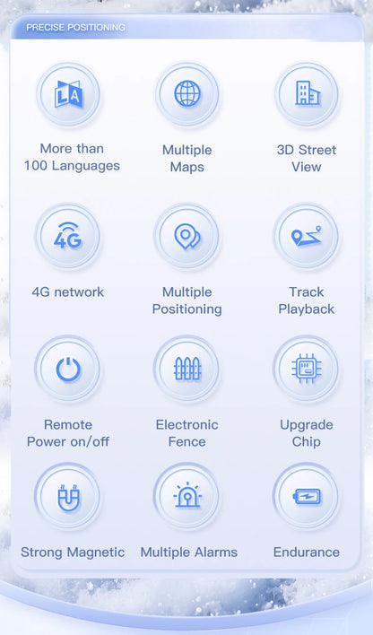 4G GPS Tracker with App Real Time Car Tracking DeviceAnti-Lost Pet Kids Bag Wallet Recording Tracking DeviceFinder Locator