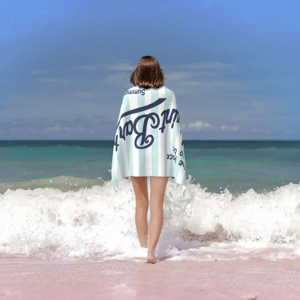 S-Saint B-Barth Beach Towel for Adults – Soft, Absorbent, and Lightweight for Travel