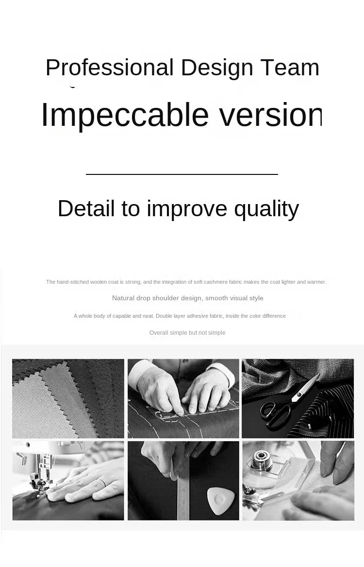 Office Lady Woolen Jackets 2024 Autumn And Winter Bathrobe Style Pocket Double-Sided Loose Lace -Up Tie Women's Long Wool Coats