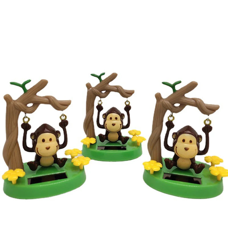 Solar Energy Accessories Shaking Head Doll Swing Monkey Gift CreativeInterior Decoration Car Accessories Car Doll Accessories