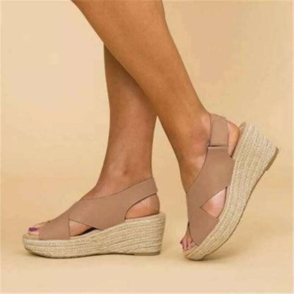 New Fashion Women's Wedge Shoes Casual Comfortable Peep Toe Platform Sandals Elegant Women Heels Summer Wedge Platform Sandals