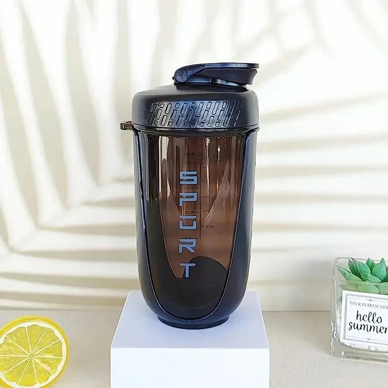 590ML Blender Shaker Bottle with Plastic Whisk Ball BPA Free Plastic Protein Shakes Leakproof for Powder Workout Gym Sport