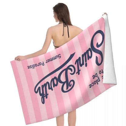 S-Saint B-Barth Beach Towel for Adults – Soft, Absorbent, and Lightweight for Travel