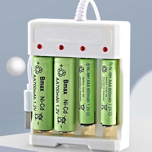Rechargeable AA Battery Li-ion Battery Lithium Battery Charger Battery Charging Station Batteries USB Charger Battery Charger