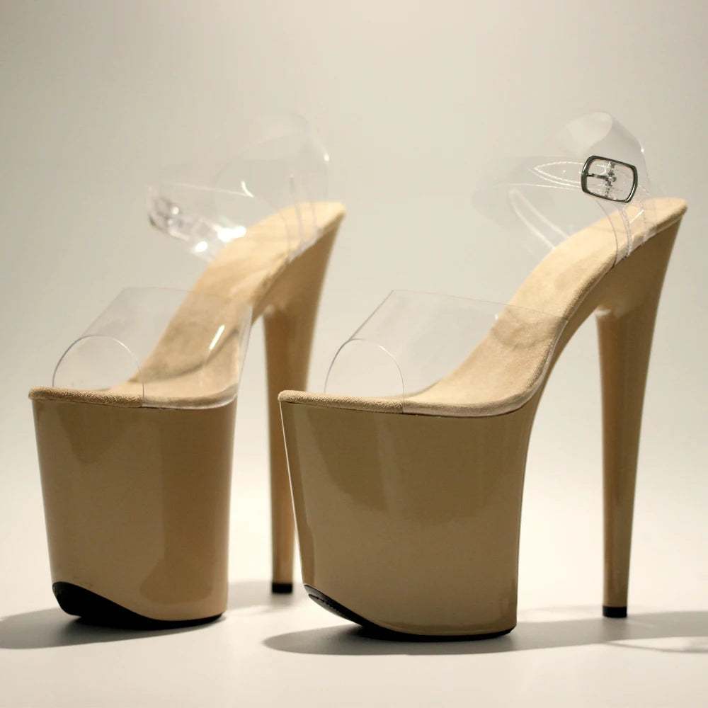 8Inch/20cm PVC upper Women's Platform Sandals party High Heels Shoes Pole Dance Shoes