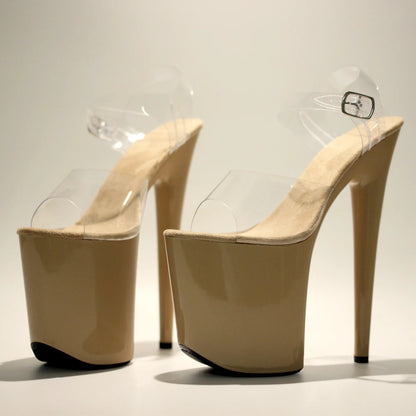 8Inch/20cm PVC upper Women's Platform Sandals party High Heels Shoes Pole Dance Shoes