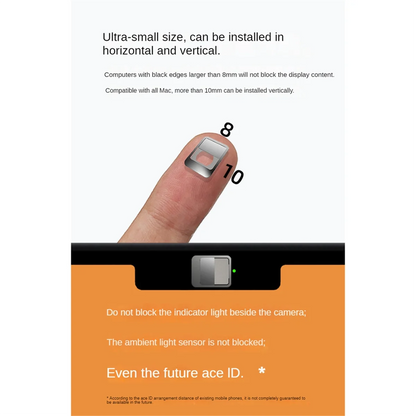 2Pcs Ultra Thin WebCam Cover Shutter Slider Camera Lens Cover Laptop Privacy Lens Cover for Macbook Laptops