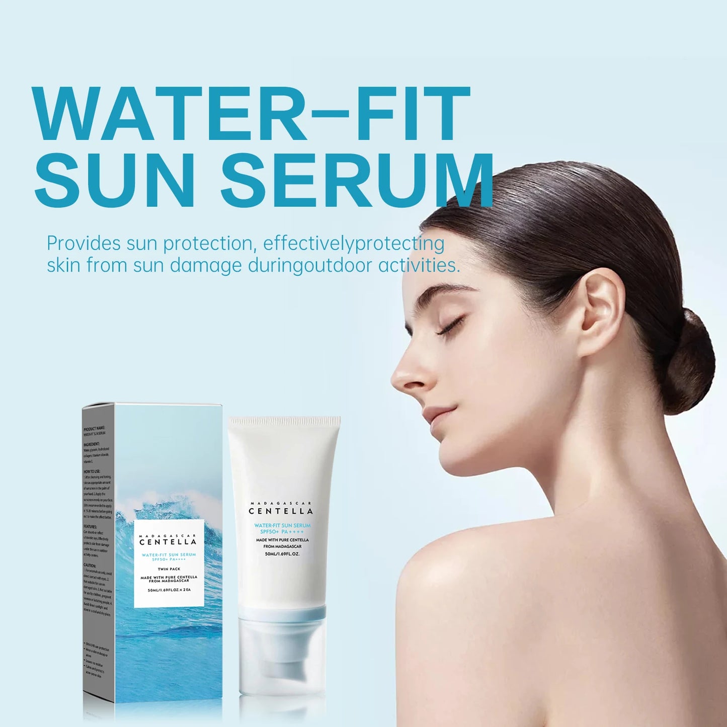 Facial Sunscreen 50+Solar Sunblock Skin Whitening Cream Korean body lotion Moisturizing Protector Care Body Sunscreen