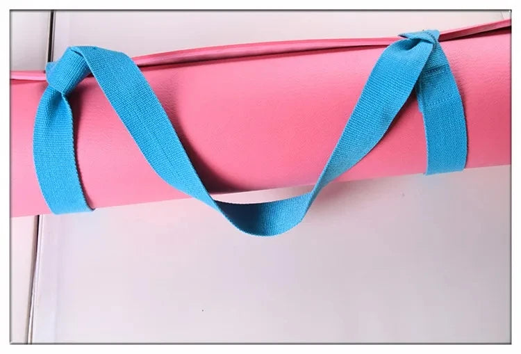 Adjustable Yoga Mat Belts Yoga Mat Shoulder Carrier Yoga Straps Exercise Stretch Yoga Belts Fitness Gym Sports Rope 165cm*3.8cm