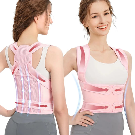 Adjustable Full Back Brace Posture Corrector for Women And Men Shoulder Straightener Support for Correcting Poor Posture