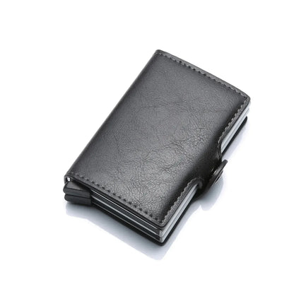 Anti Rfid Blocking Men Wallets with Custom Name Carbon Fiber Mini Wallet Large Capacity Card Holders Small Money Bag Male Purses