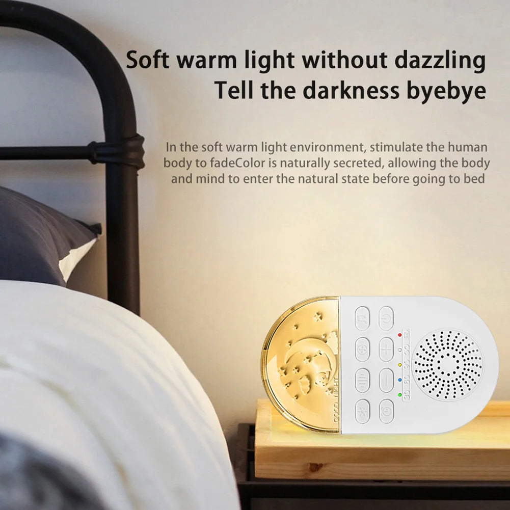 White Noise Machine Portable Baby White Noise Machine 24 Soothing Sounds Sleeping Relaxation Rechargeable for Home Travel