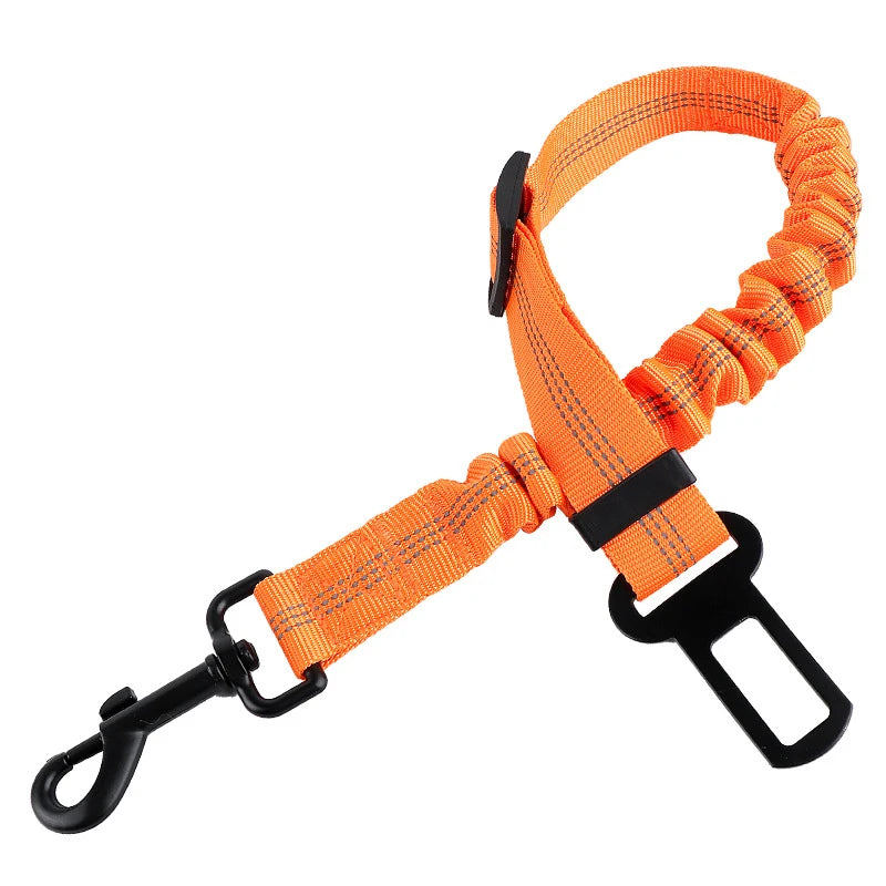 Pet Cat Dog Car Seat Belt Adjustable Safety Travel Clip Reflective Elastic Traction Rope French Bulldog Dog Accessories Supplies