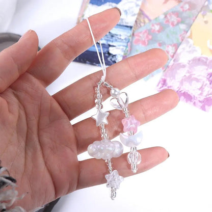 Sweet Girl Y2K Phone Pendant Phonestraps Phone Charms Phone Chain Butterfly Backpack Ornament Phone Lanyard Keyring Jewelry