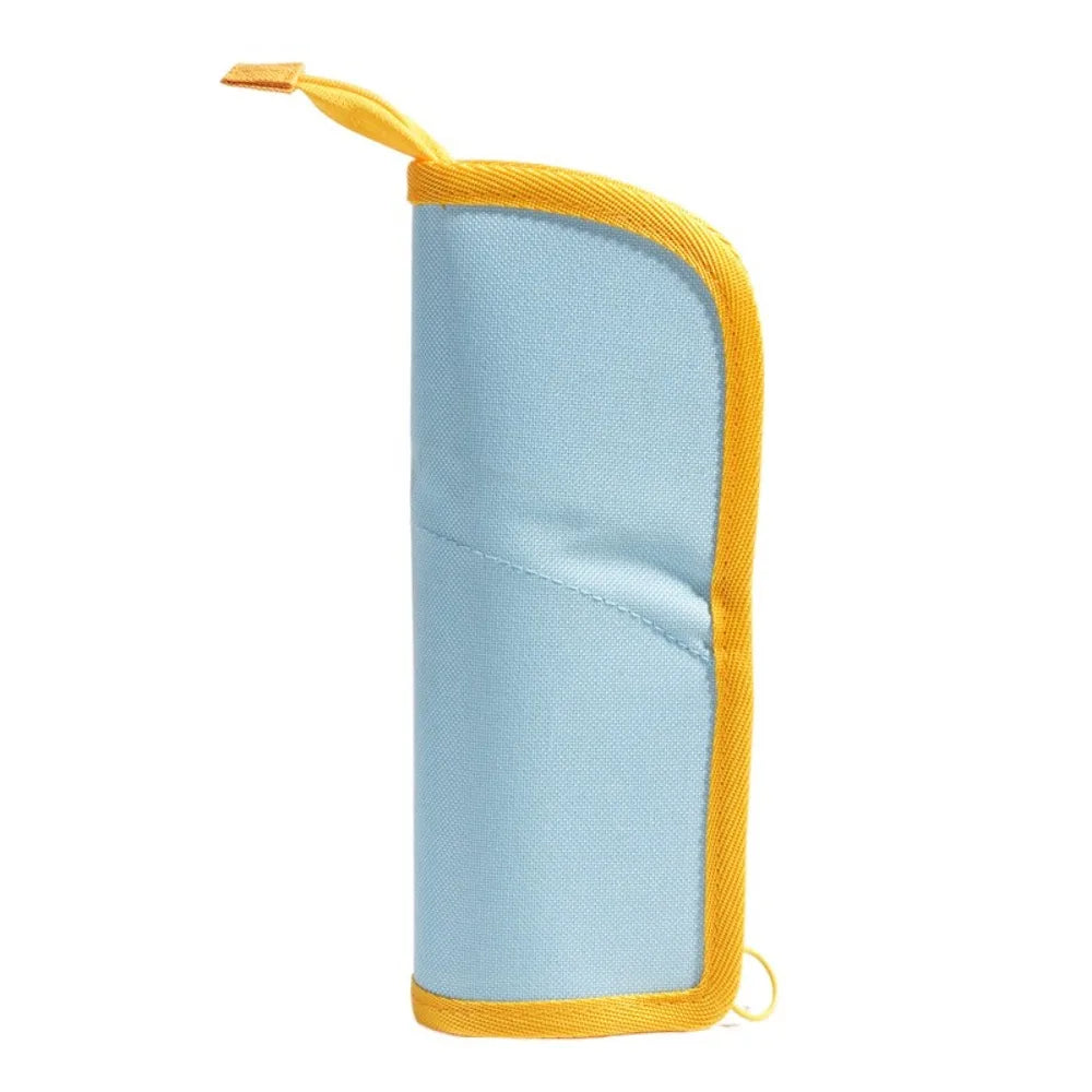 Student Supplies Folding Pencil Case Creative Stainproof Stationery Bag Simple Portable Storage Bag Desktop Organizer