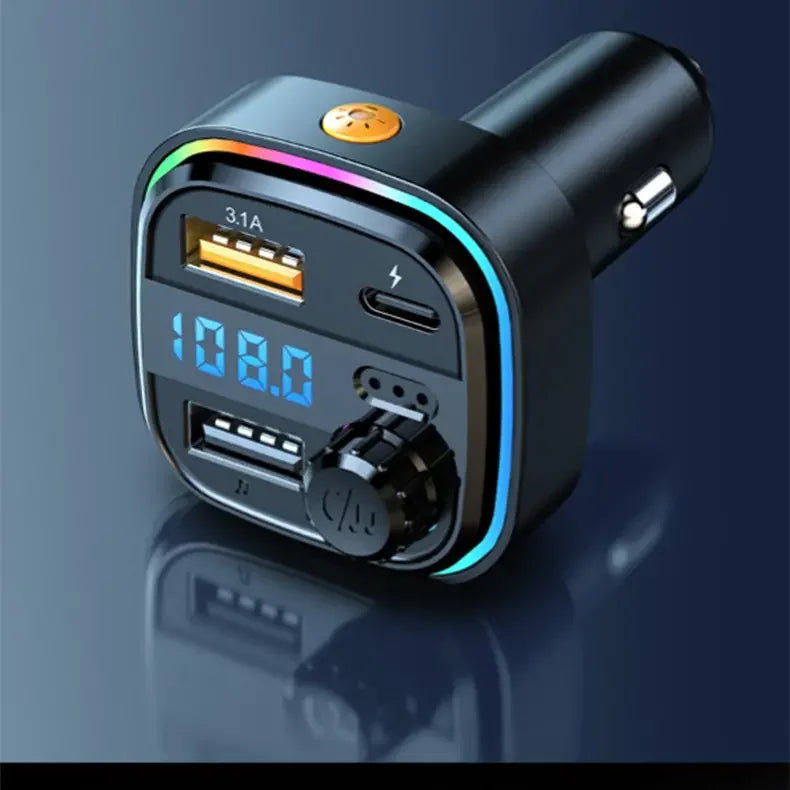 Bluetooth 5.0 FM Transmitter Handsfree Car Radio Modulator MP3 Player With 22.5W USB Super Quick Charge Adapter for Car