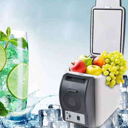 6L Mini Car Refrigerator 12V Fridge Low Noise Cooler Box Refrigerator Portable Travel Icebox for Food Freshness for Car RV
