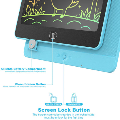 16 Inch LCD Writing Tablet, Large Electronic Drawing Board with Vibrant Colors, Erasable Screen, Perfect Educational Toys