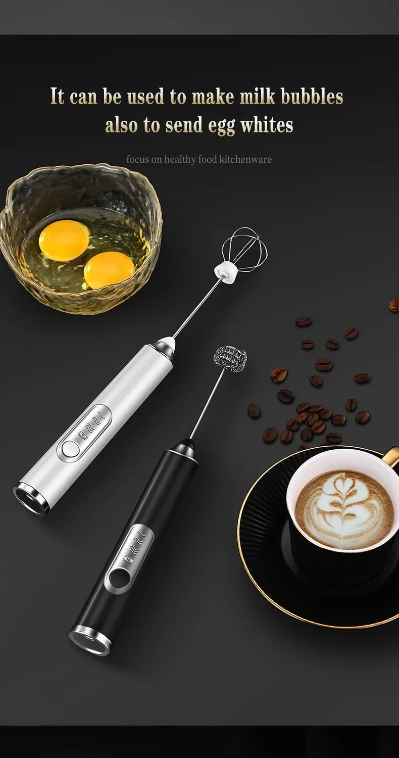 Cordless Home Kitchen Gadgets Electric Kitchens Accessories Milk Mixer Frother Mini Coffee Egg Beater Beating Tools Dining Bar