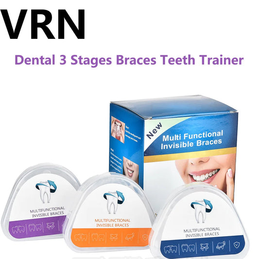 Dental 3 Stages Braces Teeth Trainer For Adults Tooth Orthodontic Alignment Brace Transparent Corrector Dentist Accessories