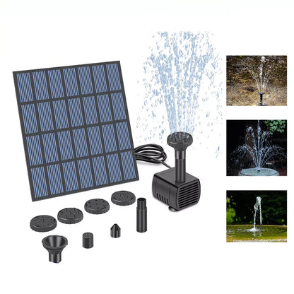 Solar Panel Powered Water Feature Pump Solar Powered Fountain Water Pump Solar Fountain for Garden Pool Pond Aquarium Fountain
