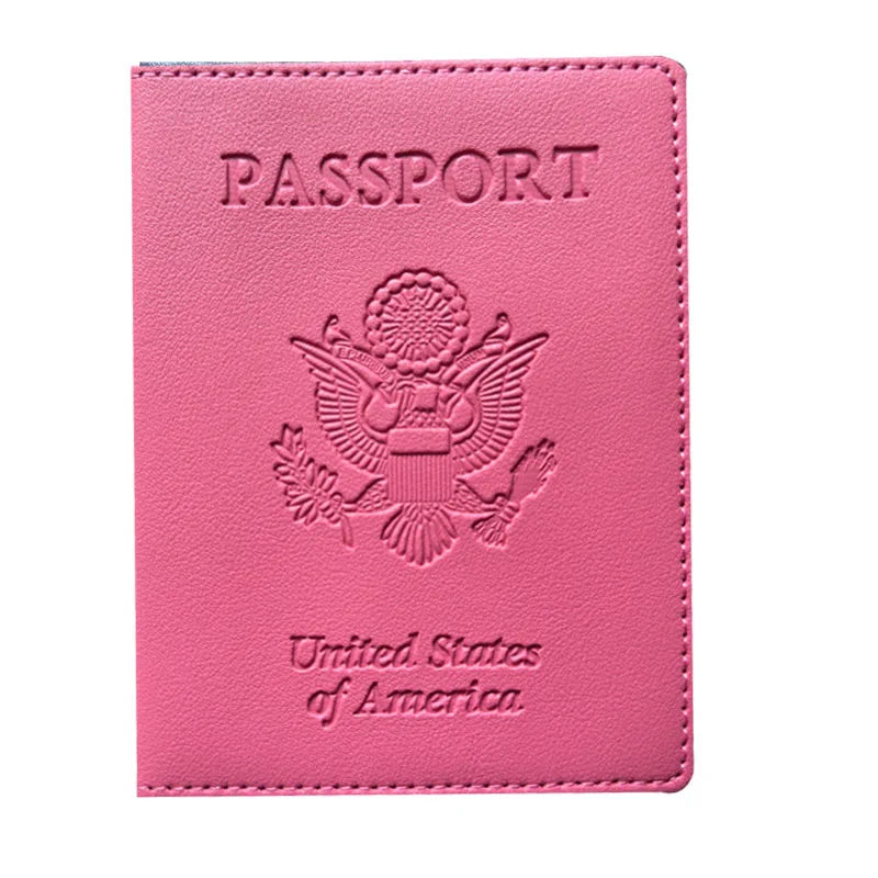 Passport Holder Cover Wallet Travel Essentials RFID Blocking Leather Card Case International Travel Must Haves Travel Accessorie